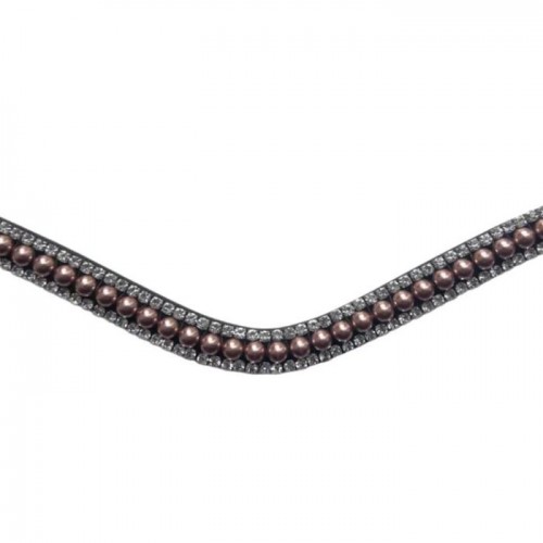 Montar browband Rosegold pearls