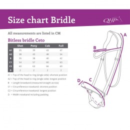 QHP Bitless Bridle Ceto