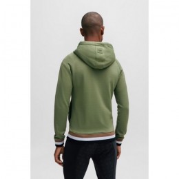 BOSS Equestrian SS'24 Heren Signature Colour Blocking Zip Sweater River