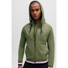 BOSS Equestrian SS'24 Heren Signature Colour Blocking Zip Sweater River