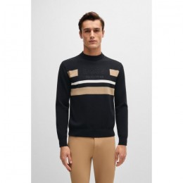 BOSS Equestrian SS25 Men's Knitted Sweater Logo Brad