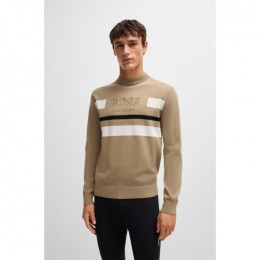BOSS Equestrian SS25 Men's Knitted Sweater Logo Brad