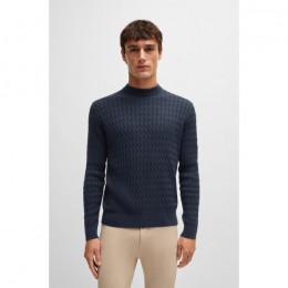 BOSS Equestrian SS25 Men's Cable Knit Sweater Jason