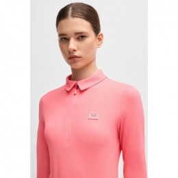 BOSS Equestrian SS25 Trainingsshirt Chess Stripes