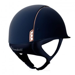 Samshield shadowmatt Blue rose gold swarovski fabric blason