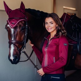 Equestrian Stockholm Fleece jacket Bordeaux FW'19