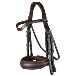 Dyon Double Bridle Matt noseband
