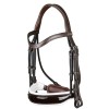 Dyon Double Bridle Patent white padding
