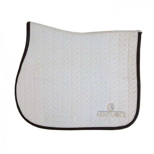 Kentucky Jumping Saddle Pad Fishbone Leather