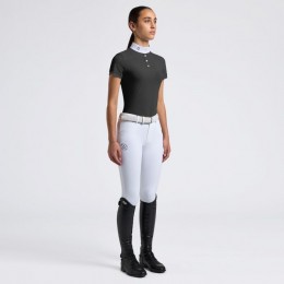 Cavalleria Toscana SS25 CT Perforated Jersey Inserts S/S Competition Shirt Girls