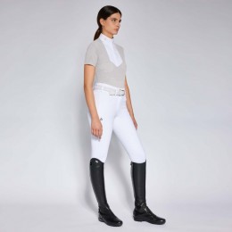 Cavalleria Toscana SS'24 CT Perforated Jersey S/S Competition Shirt Poplin Bib Woman