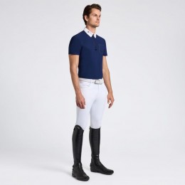 Cavalleria Toscana SS25 CT Jersey S/S Perforated Pocket Competition Shirt Men