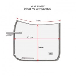 Equestrian Stockholm dressage saddle pad White perfection Gold