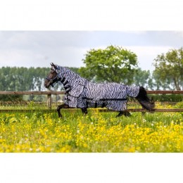 MASTER Zebra Fly Rug with detachable neck