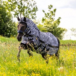 MASTER Zebra Fly Rug with detachable neck