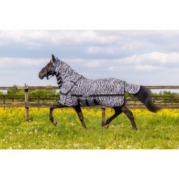 MASTER Zebra Fly Rug with detachable neck