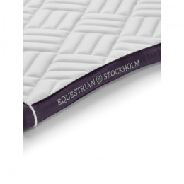Equestrian Stockholm FW25 Dark Violet White Modern Jumping Saddle Pad