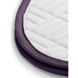 Equestrian Stockholm FW25 Dark Violet White Modern dressage saddle pad