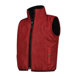 Mrs. Ros FW'23 Mini Ros Reversible Bodywarmer Stormy Cheeky Red
