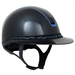 Samshield 2.0 Miss Shield Blue Glossy Flower Swarovski Frontalband Blue trim 300 Swarovski Mat Blue Blason