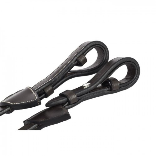 Dyon 5/8" Web Reins With 9 Leather Loops