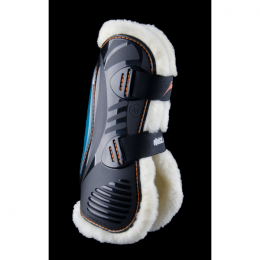eQuick eShock tendon boots Front Fluffy