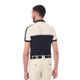 Equestro SS25 Men's Training Polo Bicolor