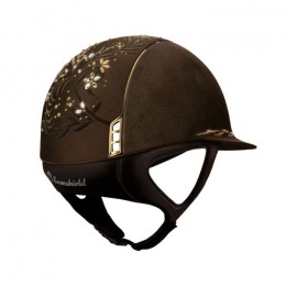 Samshield Miss shield brown Alcantara Flower swarovski jewelry top flower swarovski FB gold blason trim