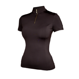 Equestrian Stockholm Golden Brown UV Protection Top Short Sleeve
