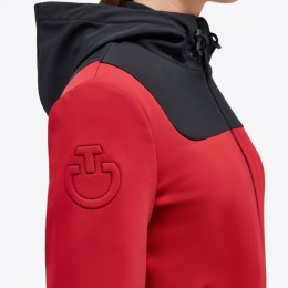 Cavalleria Toscana FW'23 CT Holiday Jersey Hooded Softshell Velvet Lining Jacket Women