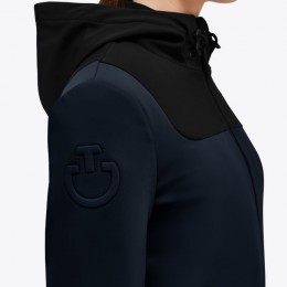 Cavalleria Toscana FW'23 CT Holiday Jersey Hooded Softshell Velvet Lining Jacket Women