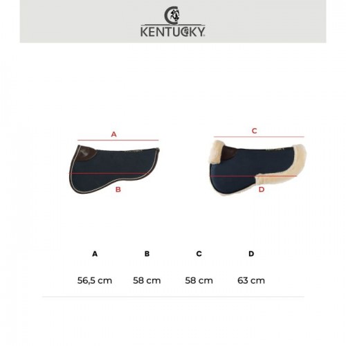 Kentucky Sheepskin Half Pad Absorb