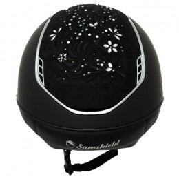 Samshield 2.0 Miss Shield Black Shadowmatt Flower Jewelry Top Frontalband Chrome Trim Blason