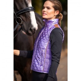 Mrs. Ros SS25 Glossy Bodywarmer Lavender Fields