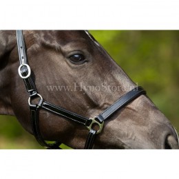 Premiera "Accadia" black patent leather halter