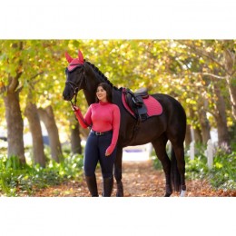 LeMieux AW25 Suede CC Saddle Pad Cranberry