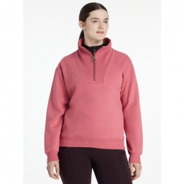 LeMieux AW25 Keira Quarter Neck Sweat Cranberry
