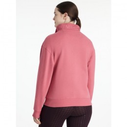 LeMieux AW25 Keira Quarter Neck Sweat Cranberry