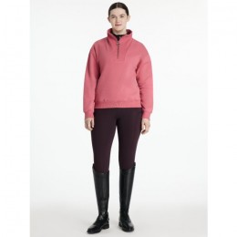 LeMieux AW25 Keira Quarter Neck Sweat Cranberry
