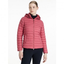 LeMieux AW25 Rose Puffer Jacket with Hood Cranberry