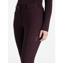 LeMieux AW25 Isabelle riding breeches with full silicone grip Damson