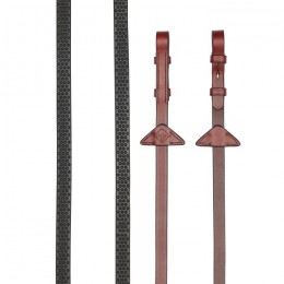LeMieux CORE Soft Rubber Reins Chestnut