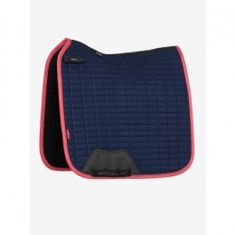 LeMieux AW25 Suede Dressage Saddle Pad Navy/Cranberry