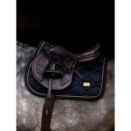 Equestrian Stockholm SS'23 jumping saddlepad Black Edition Gold