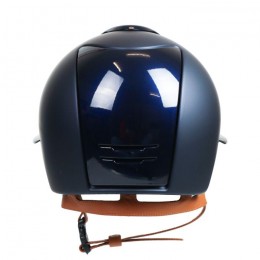 Kep Italia Cromo 2.0 blue textile double polish polo cognac strap silver frame