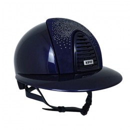 Kep Italia Cromo 2.0 Polish blue polo Shaded swarovski front