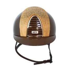 KEP Cromo 2.0 Diamond brown Shaded Swarovski Beige gold Gold Frame brown chinstrap