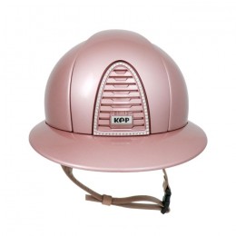 KEP Italia Cromo 2.0 Diamond Pink Polo Visor Swarovski Frame Cipria Chinstrap