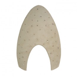 KEP Italia Cromo 2.0 front panel Beige Suede with Swarovski