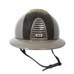 Kep Italia Cromo 2.0 Polish polo Taupe Galassia Brown front Taupe chinstrap